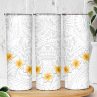 Tonga White Sunday Skinny Tumbler Polynesian Tribal Simple