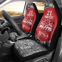 Custom Tonga Rugby Mate Ma'a Car Seat Cover Tonga XIII Make History Pacific Champions