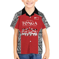 Custom Tonga Rugby Mate Ma'a Family Matching Long Sleeve Bodycon Dress and Hawaiian Shirt Tonga XIII Make History Pacific Champions