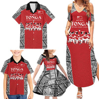 Custom Tonga Rugby Mate Ma'a Family Matching Summer Maxi Dress and Hawaiian Shirt Tonga XIII Make History Pacific Champions