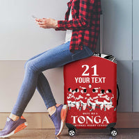 Custom Tonga Rugby Mate Ma'a Luggage Cover Tonga XIII Make History Pacific Champions LT9 - Polynesian Pride