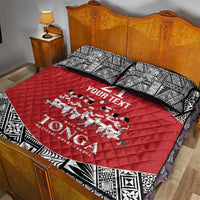 Custom Tonga Rugby Mate Ma'a Quilt Bed Set Tonga XIII Make History Pacific Champions LT9 - Polynesian Pride