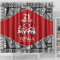 Custom Tonga Rugby Mate Ma'a Shower Curtain Tonga XIII Make History Pacific Champions