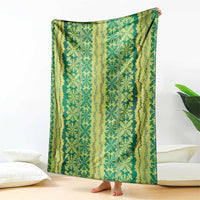 Hawaii Lei with Tribal Quilt Motif Blanket LT9 - Polynesian Pride