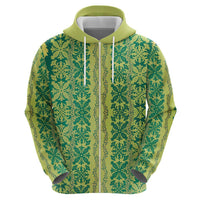 Hawaii Lei with Tribal Quilt Motif Hoodie