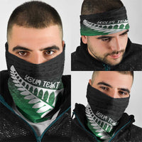 Green Silver Fern Spirit Taniko Tukutuku Personalised Neck Gaiter - Polynesian Pride