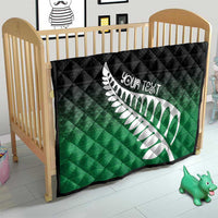 Green Silver Fern Spirit Taniko Tukutuku Personalised Quilt LT9 - Polynesian Pride