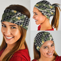 Aloha Puakenikeni Anthurium Pikake Lei Neck Gaiter Black Hawaiian Palaka Pattern