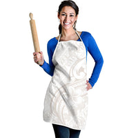 Hawaii Plumeria Lokelani Pikake Lei Apron Sandy Beige Polynesian Tattoo