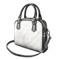 Hawaii Plumeria Lokelani Pikake Lei Shoulder Handbag Sandy Beige Polynesian Tattoo