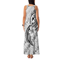 Hawaii Plumeria Lokelani Pikake Lei Family Matching Tank Maxi Dress and Hawaiian Shirt Ele'ele Polynesian Tattoo