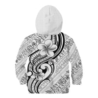 Hawaii Plumeria Lokelani Pikake Lei Kid Hoodie Ele'ele Polynesian Tattoo