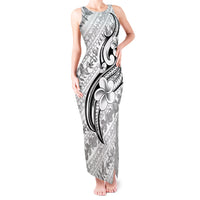 Hawaii Plumeria Lokelani Pikake Lei Tank Maxi Dress Ele'ele Polynesian Tattoo