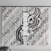 Hawaii Plumeria Lokelani Pikake Lei Window Curtain Ele'ele Polynesian Tattoo
