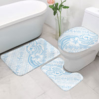 Hawaii Plumeria Lokelani Pikake Lei Bathroom Set Uliuli Polynesian Tattoo