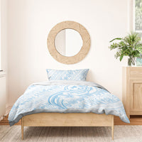 Hawaii Plumeria Lokelani Pikake Lei Bedding Set Uliuli Polynesian Tattoo