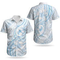 Hawaii Plumeria Lokelani Pikake Lei Couples Matching Mermaid Dress and Hawaiian Shirt Uliuli Polynesian Tattoo LT9 - Polynesian Pride