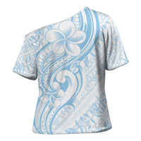Hawaii Plumeria Lokelani Pikake Lei Cross Shoulder Shirt Uliuli Polynesian Tattoo