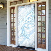 Hawaii Plumeria Lokelani Pikake Lei Door Cover Uliuli Polynesian Tattoo