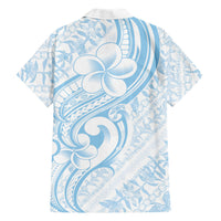 Hawaii Plumeria Lokelani Pikake Lei Family Matching Off Shoulder Maxi Dress and Hawaiian Shirt Uliuli Polynesian Tattoo