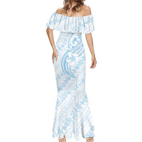 Hawaii Plumeria Lokelani Pikake Lei Mermaid Dress Uliuli Polynesian Tattoo