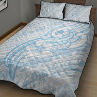 Hawaii Plumeria Lokelani Pikake Lei Quilt Bed Set Uliuli Polynesian Tattoo