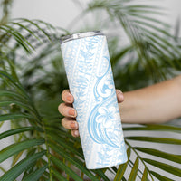 Hawaii Plumeria Lokelani Pikake Lei Skinny Tumbler Uliuli Polynesian Tattoo