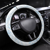 Hawaii Plumeria Lokelani Pikake Lei Steering Wheel Cover Uliuli Polynesian Tattoo