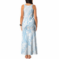 Hawaii Plumeria Lokelani Pikake Lei Tank Maxi Dress Uliuli Polynesian Tattoo LT9 - Polynesian Pride