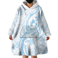 Hawaii Plumeria Lokelani Pikake Lei Wearable Blanket Hoodie Uliuli Polynesian Tattoo