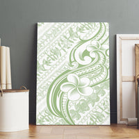 Hawaii Plumeria Lokelani Pikake Lei Canvas Wall Art Oma'oma'o Polynesian Tattoo