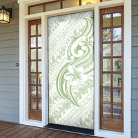 Hawaii Plumeria Lokelani Pikake Lei Door Cover Oma'oma'o Polynesian Tattoo
