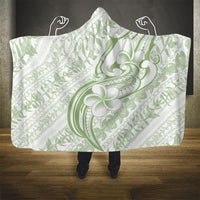 Hawaii Plumeria Lokelani Pikake Lei Hooded Blanket Oma'oma'o Polynesian Tattoo