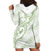 Hawaii Plumeria Lokelani Pikake Lei Hoodie Dress Oma'oma'o Polynesian Tattoo