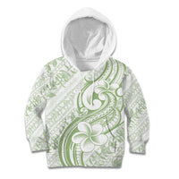 Hawaii Plumeria Lokelani Pikake Lei Kid Hoodie Oma'oma'o Polynesian Tattoo