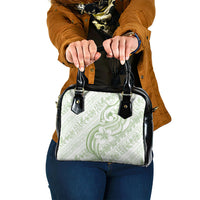 Hawaii Plumeria Lokelani Pikake Lei Shoulder Handbag Oma'oma'o Polynesian Tattoo