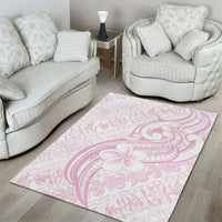Hawaii Plumeria Lokelani Pikake Lei Area Rug Poni Mama Polynesian Tattoo