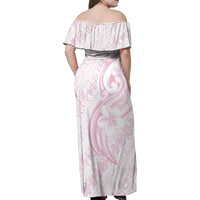 Hawaii Plumeria Lokelani Pikake Lei Family Matching Off Shoulder Maxi Dress and Hawaiian Shirt Poni Mama Polynesian Tattoo
