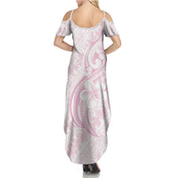 Hawaii Plumeria Lokelani Pikake Lei Family Matching Summer Maxi Dress and Hawaiian Shirt Poni Mama Polynesian Tattoo