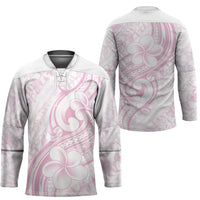 Hawaii Plumeria Lokelani Pikake Lei Hockey Jersey Poni Mama Polynesian Tattoo