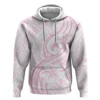 Hawaii Plumeria Lokelani Pikake Lei Hoodie Poni Mama Polynesian Tattoo LT9 Pullover Hoodie Pink - Polynesian Pride