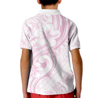 Hawaii Plumeria Lokelani Pikake Lei Kid Polo Shirt Poni Mama Polynesian Tattoo