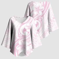 Hawaii Plumeria Lokelani Pikake Lei Kimono Sleeve Blouse Poni Mama Polynesian Tattoo