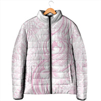 Hawaii Plumeria Lokelani Pikake Lei Padded Jacket Poni Mama Polynesian Tattoo
