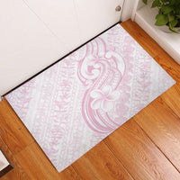 Hawaii Plumeria Lokelani Pikake Lei Rubber Doormat Poni Mama Polynesian Tattoo