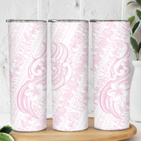 Hawaii Plumeria Lokelani Pikake Lei Skinny Tumbler Poni Mama Polynesian Tattoo