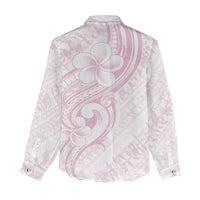 Hawaii Plumeria Lokelani Pikake Lei Women Casual Shirt Poni Mama Polynesian Tattoo