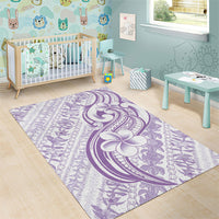 Hawaii Plumeria Lokelani Pikake Lei Area Rug Poni Polynesian Tattoo