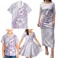 Hawaii Plumeria Lokelani Pikake Lei Family Matching Puletasi and Hawaiian Shirt Poni Polynesian Tattoo LT9 - Polynesian Pride