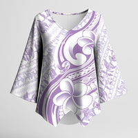 Hawaii Plumeria Lokelani Pikake Lei Kimono Sleeve Blouse Poni Polynesian Tattoo